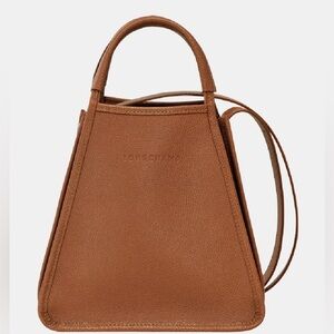 Longchamp Brown Leather Shoulder Bag Timeless Design